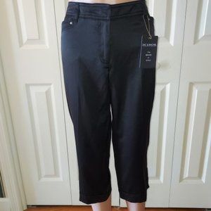 Zac & Rachel Black Slim Crop Pants Size 6 NWT